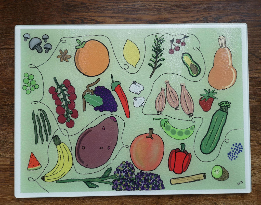 A4 glass chopping board