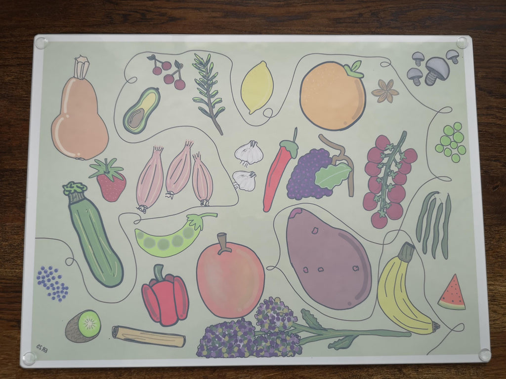 A3 Glass chopping board