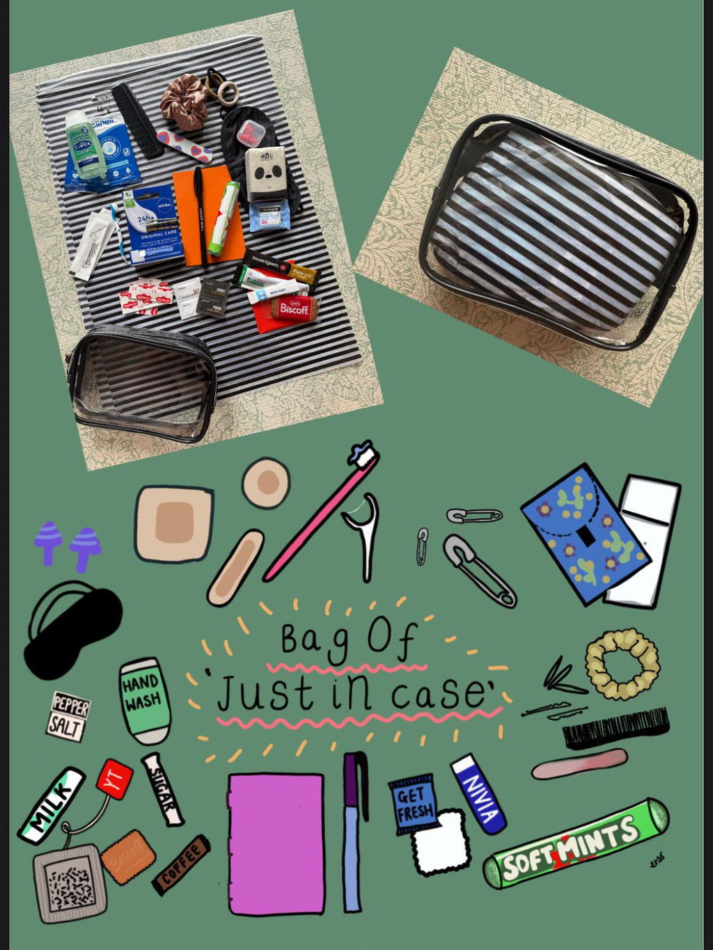Bag of ‘Just in Case’. Perfect gift for your bestie